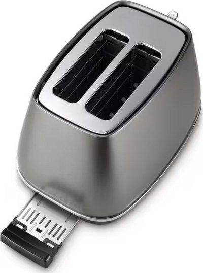 Toster DeLonghi Distinta CTIN2103.TB, 900W, 2 feta, titan i zi