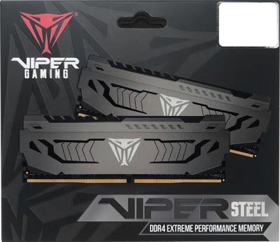 Memorie Patriot Viper Steel, DDR4, 8 GB, 3600 MHz, CL18, PVS48G360C8