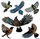 Etiketa paralajmëruese HERMA Warning Birds, 300 x 300 mm, shumëngjyrëshe