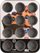 Tavë për muffin Orion Grande, 12 vende, jo ngjitëse, gri