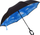 Çadër shiu për femra Blooming Brollies, e zezë/kaltër