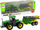 Lodër traktor fermë Lean Toys Farm Tractor Set, metal die cast, me rimorkio spërkatëse, jeshil