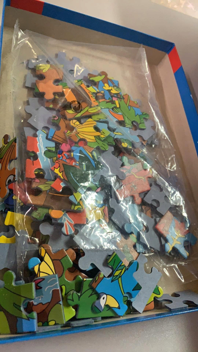 Puzzle për kalamoj Schmidt Die Maus Jungle, 100 pjesë, karton, shumëngjyrësh