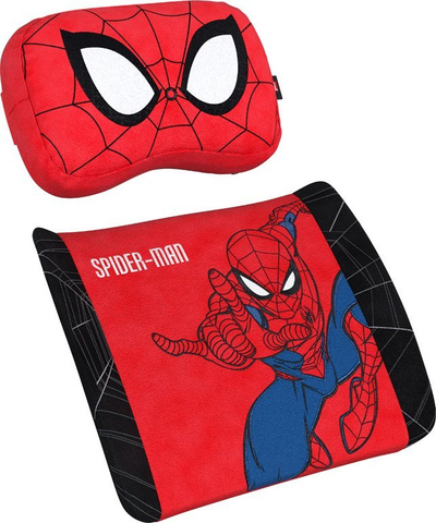 Сет гејминг перници Noblechairs Memory Foam, Spider-Man Edition, за врат и половина, црвени