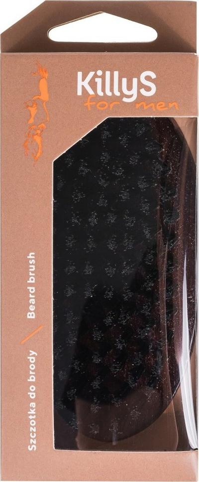 Furçë druri për mjekër KillyS Wooden Beard Brush, qime të forta, ngjyrë druri