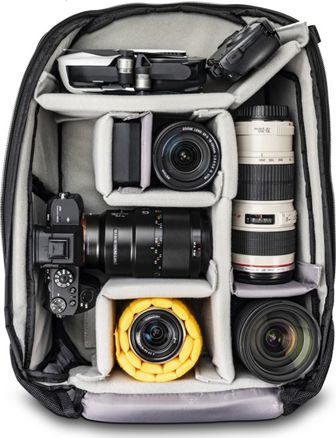 Çantë shpine fotografike Vanguard VEO Select 45BFM, për aparat dhe lente, mesatare, ngjyrë e zezë