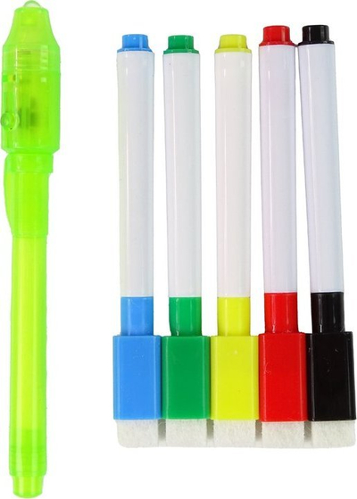 Lodër tabelë vizatimi magnetike 2 në 1, me LED, dyanëshe, shumëngjyrëshe