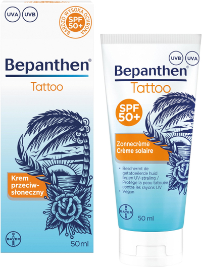 Krem dielli për tatu Bepanthen Tattoo, SPF 50+, 50 ml