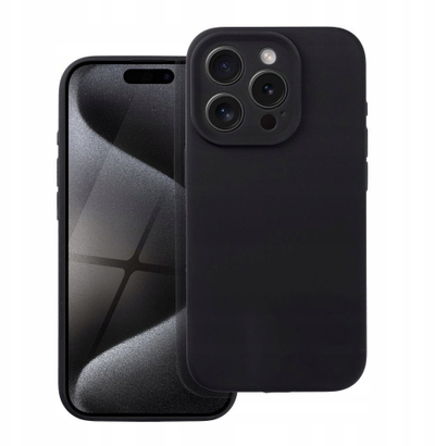 Futera silikoni për iPhone 16 Plus, 2 mm, e zezë