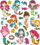 Stickerë letre Dalprint Mermaids, set me 23 copë, shumëngjyrëshe