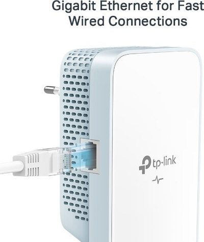 Адаптер Powerline TP-Link TL-WPA7519 KIT, 1000 Mbit/s, безжичен интернет, бел