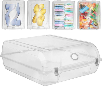 Kuti për këpucë Rimax, 36 x 29 x 13 cm, plastike, e tejdukshme