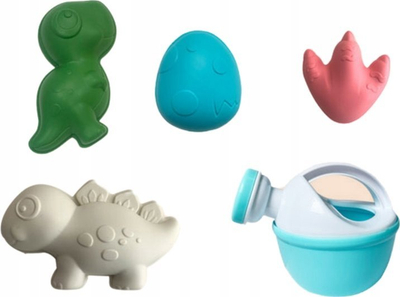 Set lodrash me rërë Sand Toy Set, kamionçinë dinosauri, kovë dhe forma, shumëngjyrësh