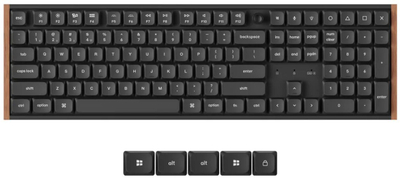 Tastierë mekanike Keychron K5 Ultra 8K, 100%, Milk POM Brown, pa tela, e zezë
