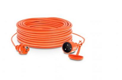 Prizë zgjatëse kopshti KEL W-96974, 40m, 1 dalje, IP44, portokalli