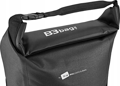 Çantë biçiklete B&amp;W B3 Bag, 35L, që s’e merr uji, e zezë