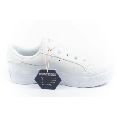 Женски патики Lacoste Ziane Platform W 05216, природна кожа, ѓон Ortholite, бели