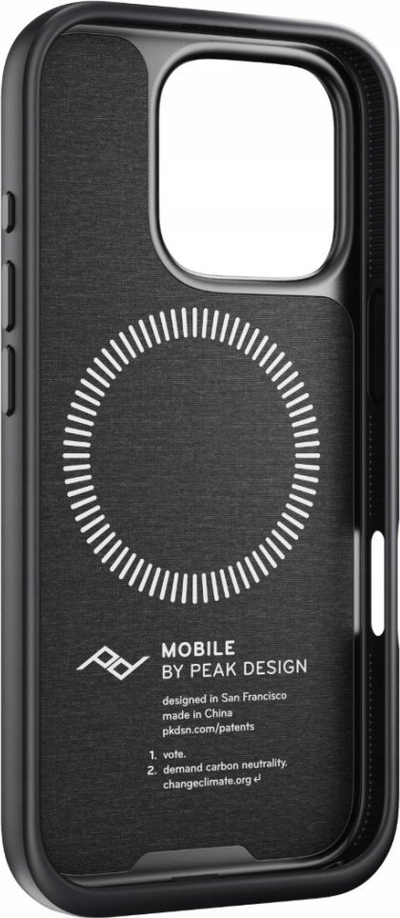 Mbrojtëse telefoni Peak Design Mobile Everyday Loop Case iPhone 16 Pro, me SlimLink dhe MagSafe, charcoal