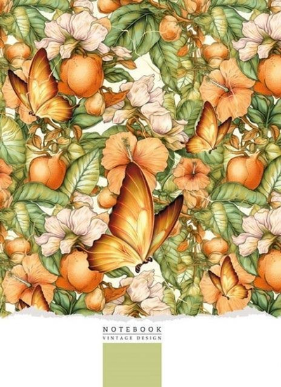 Fletore FRESH Notebook Butterflies, 145x197mm, 64 faqe me vija, shumëngjyrëshe