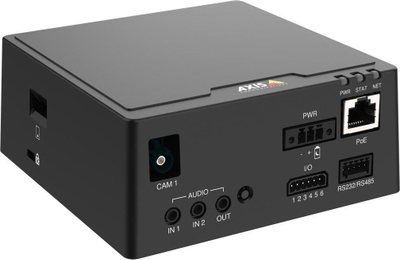 Njësi qendrore kamerash Axis F9111, PoE, porta audio dhe I/O, e zezë