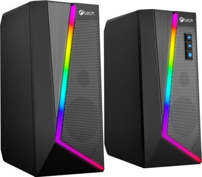 Altoparlantë C TECH SPK 17, 2.0, me RGB, të zinj