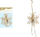 Ornament druri MFP Snowflake, varëse me këmborë, 8cm, ngjyrë natyrale