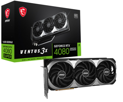 Kartë grafike MSI VENTUS NVIDIA GeForce RTX 4080 SUPER, OC, 16 GB GDDR6X