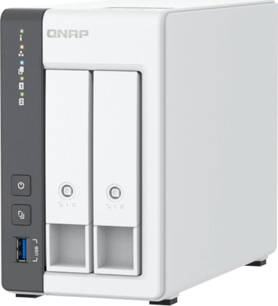 Server NAS Qnap TS-216G, 2 slote, 4GB RAM, 2.5GbE, me disk Seagate IronWolf 2TB