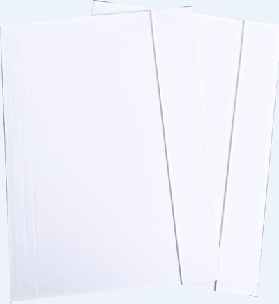 Folder dokumentesh Wektor A4, me elastik, set 10 copë, i bardhë