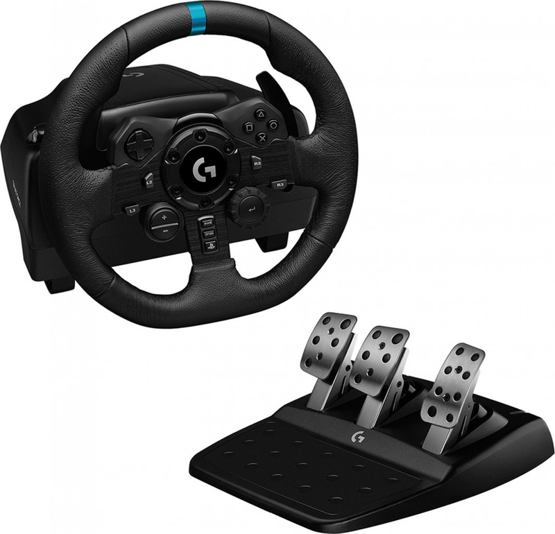 Set timon dhe pedale Logitech G923 PS4 / PS5 / PC (941-000149)