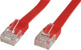 Kabllo rrjeti MicroConnect V-UTP601R-FLAT, RJ-45, Cat6, 1m, e kuqe