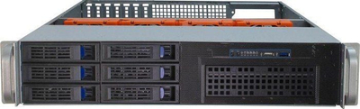 Kase serveri rack Inter-Tech IPC 2U-2406, 2U, 6 slote disqesh, e zezë argjendtë