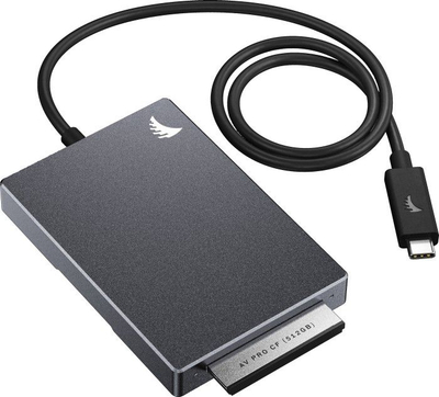 Читач на картички CFast Angelbird CFast Single Card Reader, USB 3.2 Gen2, Type C, сив