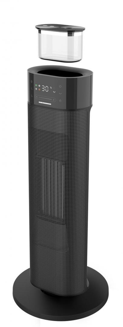 Radiator keramik HEINNER HCH-LH2000BK, 2000W, funksion lagështimi, i zi