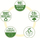 Ndarës dokumentesh Leitz Recycle Index PP Extra Wide, A4, 1–20, i gjelbër