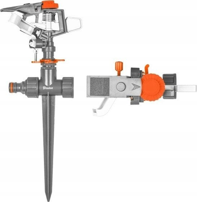 Sprinkler kopshti Bradas WL-6103, pulsues, në kunjë