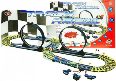 Pistë garash Leantoys Track Racing, 565 cm, 2 makina, shumëngjyrëshe