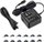 Adaptor universal për notebook, 65W, shumë konektorë, i zi
