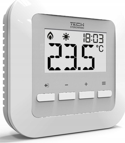 Termostat wireless Tech ST-295 V2, për ngrohje dhome, me ekran që ndriçon, i bardhë