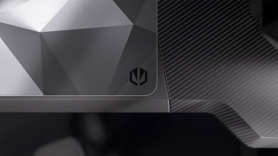 Mousepad gaming Endorfy Crystal Black L, 450x400mm, kundër rrëshqitjes, zi e bardhë