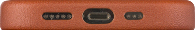 Këllëf lëkure Dbramante1928 Roskilde MagSafe, për iPhone 15 Plus, i hollë, ngjyrë tan