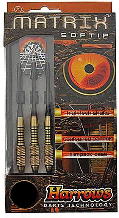 Shigjeta darts Harrows Matrix Soft, 16 g, plastike, shumëngjyrëshe