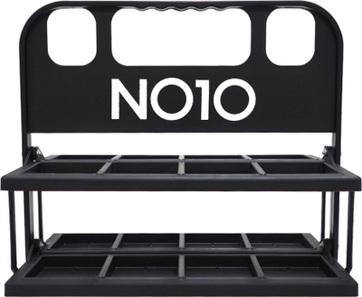 Кошница за спортски шишиња NO10 BCR PR8, 8 шишиња, склоплива, црна