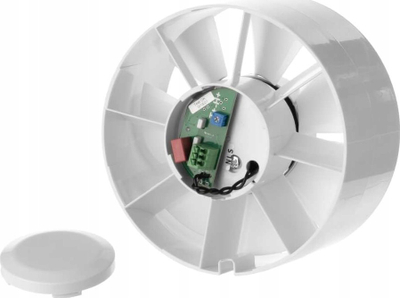 Ventilator banjoje EUROPLAST 125mm, 5", IPX6, i bardhë
