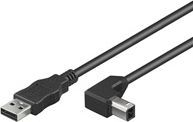 Kabllo USB Tecline Fröhlich Walter 39902403, USB A në USB B, 3 m, me kënd 90°