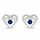 Set bizhuteri për femra Brilio Silver SET295WB , vathë + qafore, i argjendtë