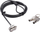 Kabëll sigurie Dicota T-Lock Base, 2m, me çelësa, ngjyrë zi-argjendtë