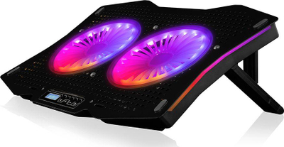 Ventilator Modecom MC-CF18 RGB, alumin, plastikë, 750g, i zi