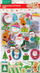 Stickerë Krishtlindjesh Craft with Fun CF Decoration, set 3 fletë, shumëngjyrëshe