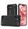 Kllapë mbrojtëse Hurtel Hybrid Armor për iPhone 16e, cover telefoni, e zezë